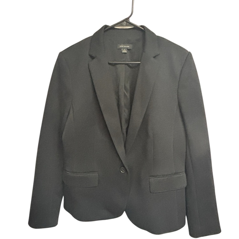Women’s Vintage Black Tailored Blazer by Ann Taylor Size 12 - Picture 1 of 4